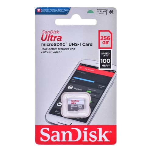 SANDISK ULTRA microSDXC 256GB 100MB/s A1 CL10 UHS-I - 1222288