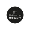 Zasilacz sieciowy Qoltec do Sony 90W 19,5V 4,7A 6,0*4,4+pin - 807034