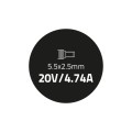 Zasilacz sieciowy Qoltec do IBM Lenovo 90W 20V 4,74A, 5.5*2.5 - 806957