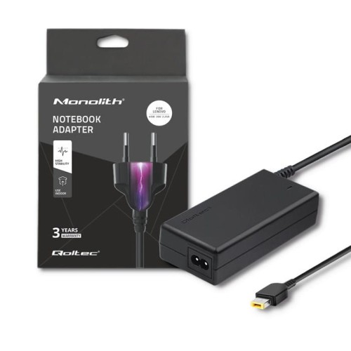 Zasilacz sieciowy Qoltec do Lenovo 45W 20V 2,25A SlimTip+pin - 807038