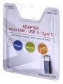 Adapter USB Savio AK-31/B Micro-USB 2.0 A/F - USB 3.1 C/M, czarny - 1037783