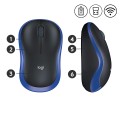 Mysz bezprzewodowa Logitech M185 optyczna czarno-niebieska - 1066852
