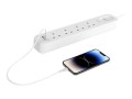 BELKIN LISTWA ZASILAJĄCA 4-PORT + 1XUSB-A, 1XUSB-C 525J - 1730195