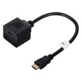 Kabel adapter/splitter Lanberg AD-0019-BK HDMI-A (M) -> 2x HDMI-A (F) 0,2m czarny - 1778680