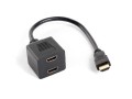 Kabel adapter/splitter Lanberg AD-0019-BK HDMI-A (M) -> 2x HDMI-A (F) 0,2m czarny - 1465791
