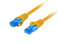 Patchcord Lanberg S/FTP kat.6A 1,5m LSZH CCA fluke passed pomarańczowy - 1778921