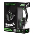 Słuchawki z mikrofonem Esperanza "Raven" Gaming zielone - 1781889
