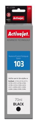 Tusz Activejet AE-103Bk (zamiennik Epson 103 C13T00S14A; Supreme; 70 ml; 4500, czarny) - 1130282
