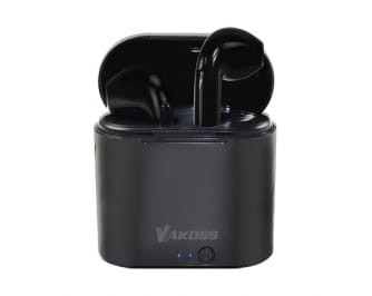 Słuchawki z mikrofonem VAKOSS SK-832BK Bluetooth, douszne, ze stacją dokującą, czarne - 1783927
