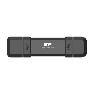 Dysk zewnętrzny SSD Silicon Power DS72 500GB USB-A USB-C 1050/850 MB/s Czarny