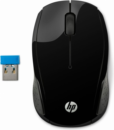 HP 200 Black Wireless Mouse X6W31AA - 1785723