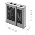 Qoltec Tester sieci kablowych | RJ45 | RJ12 - 1793243