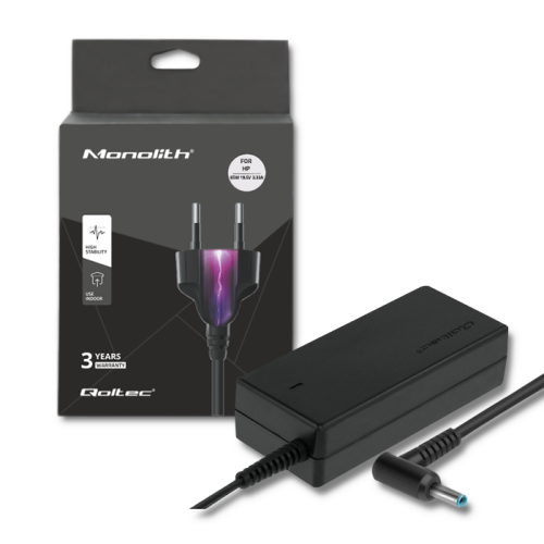 Zasilacz sieciowy Qoltec do HP/Compaq 19,5V | 3,33A | 4,5*3,0+pin - 1134385