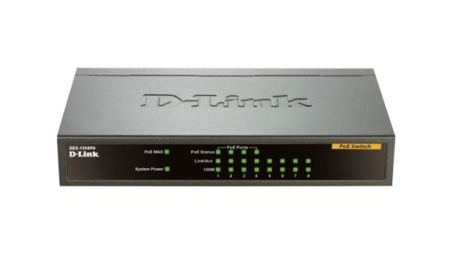 Switch niezarządzalny D-Link DES-1008PA 8x10/100 Mb/s 4xPoE - 744930