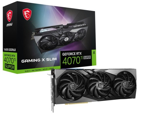Karta graficzna MSI GeForce RTX 4070 Ti SUPER 16GB GAMING X SLIM - 1796933