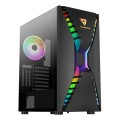 Aerocool Cronus Midi-Tower, ARGB, Tempered Glass - schwarz - 1801830