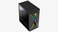 Aerocool Cronus Midi-Tower, ARGB, Tempered Glass - schwarz - 1801840