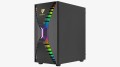 Aerocool Cronus Midi-Tower, ARGB, Tempered Glass - schwarz - 1801837