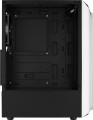Aerocool Bionic v1 Midi-Tower, RGB, Tempered Glass - schwarz/weiß - 1781376