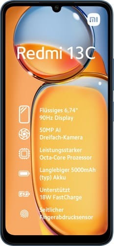 Smartfon Xiaomi Redmi 13C 4/128 Niebieski - 1792163