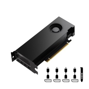 Karta graficzna PNY NVIDIA RTX 4000 SFF Ada Generation, 20 GB GDDR6 160-bit,  PCIe 4.0 x16, Dual Slot, 4x Mini DP 1.4a, LP - ATX bracket, Retail, 1x mDP to DP adapter